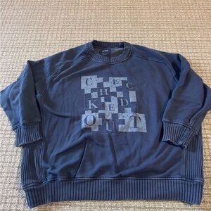 Aerie Blue Crewneck Sweatshirt